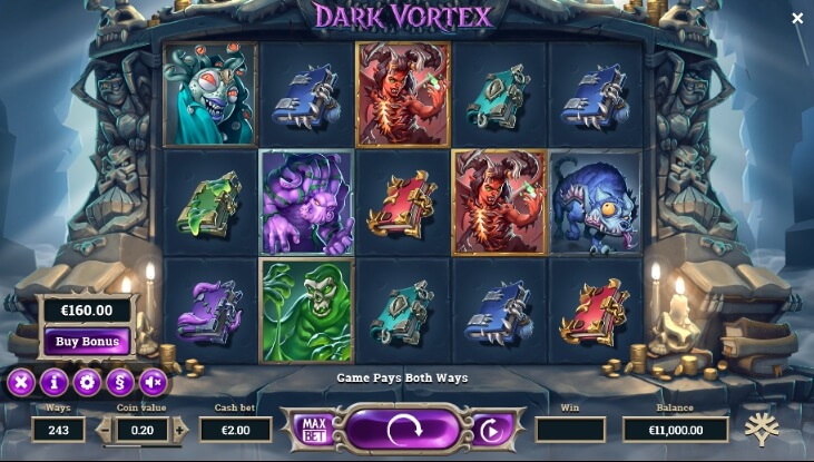 Dark Vortex ค่าย YGGDRASIL เกมฟรี แจกโบนัสทุกวัน PG SLOT