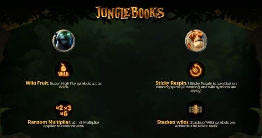 Jungle Books ค่าย Yggdrasil แจกโบนัส พร้อมเครดิตฟรี PG SLOT