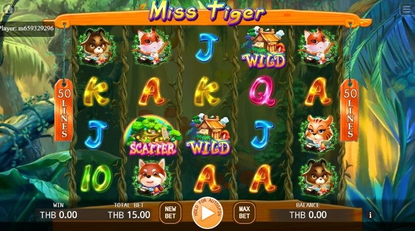 Miss Tiger ค่าย Ka gaming PG SLOT แจกโบนัส พร้อมเครดิตฟรี